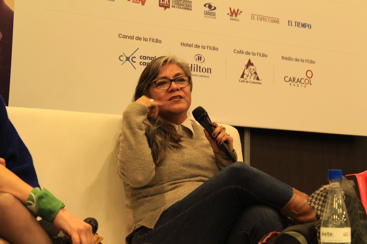 Sylbia Aguilar, Filbo 2019. Foto: Jamer Alejandro Pinilla.