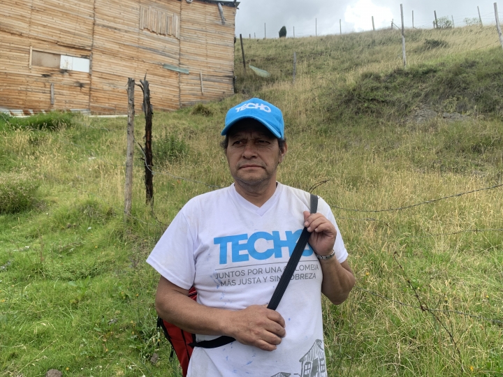 William Guerrero, líder comunitario asentamiento "Santa Martha"