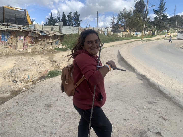 Aura Camacho, líder comunitaria asentamiento 'El Progreso'
