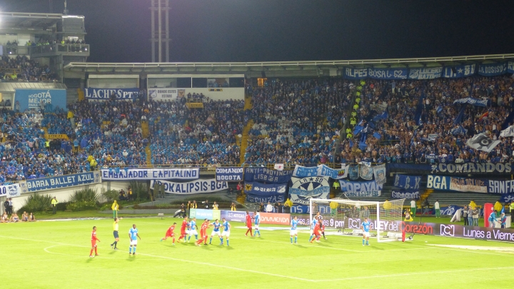 En el clásico Millonarios vs. América de Cali