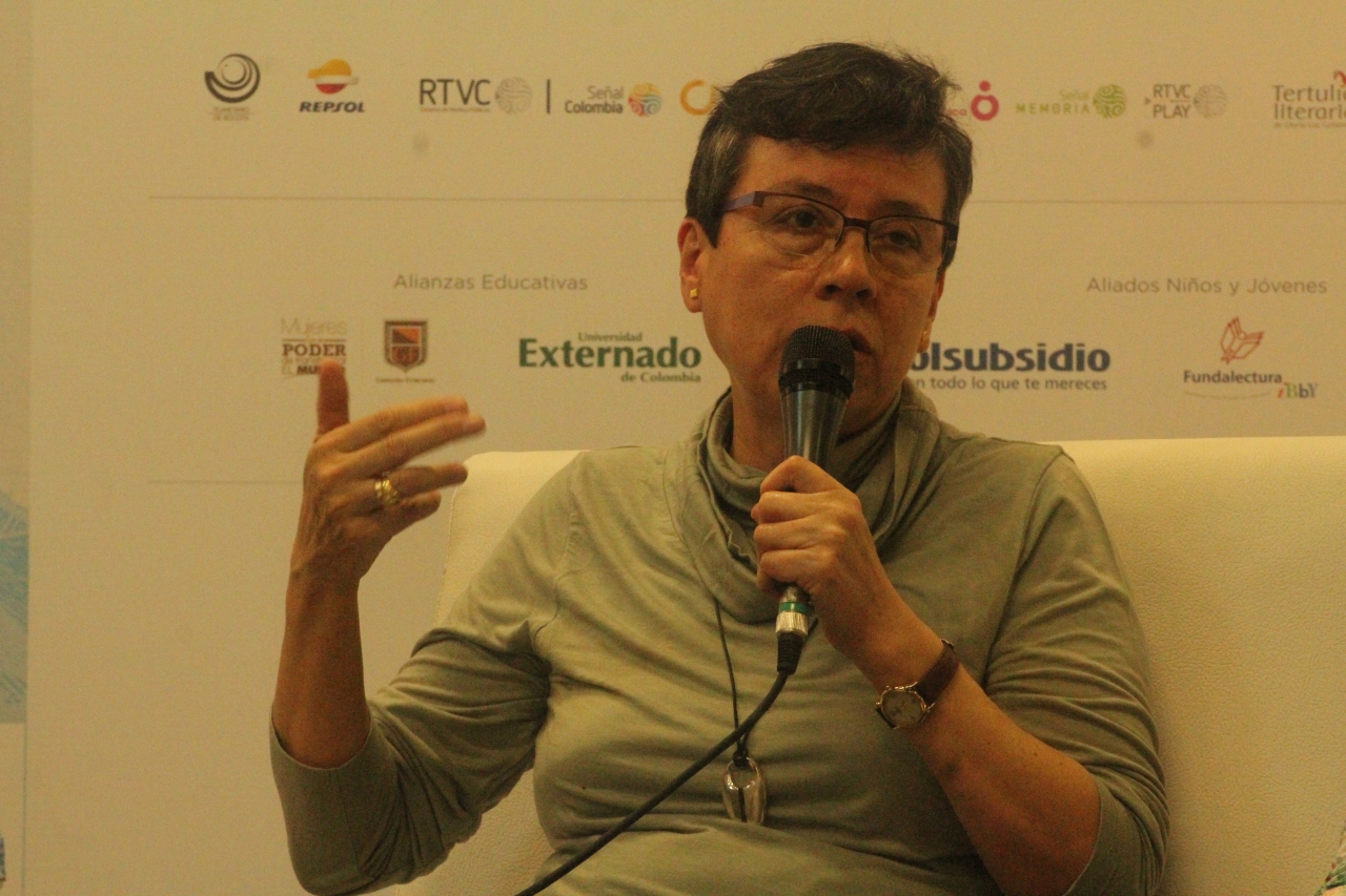 Marbel Sandoval Ordoñez, autora de "En el brazo del río". Crédito de la foto: Silvia Bayona|||