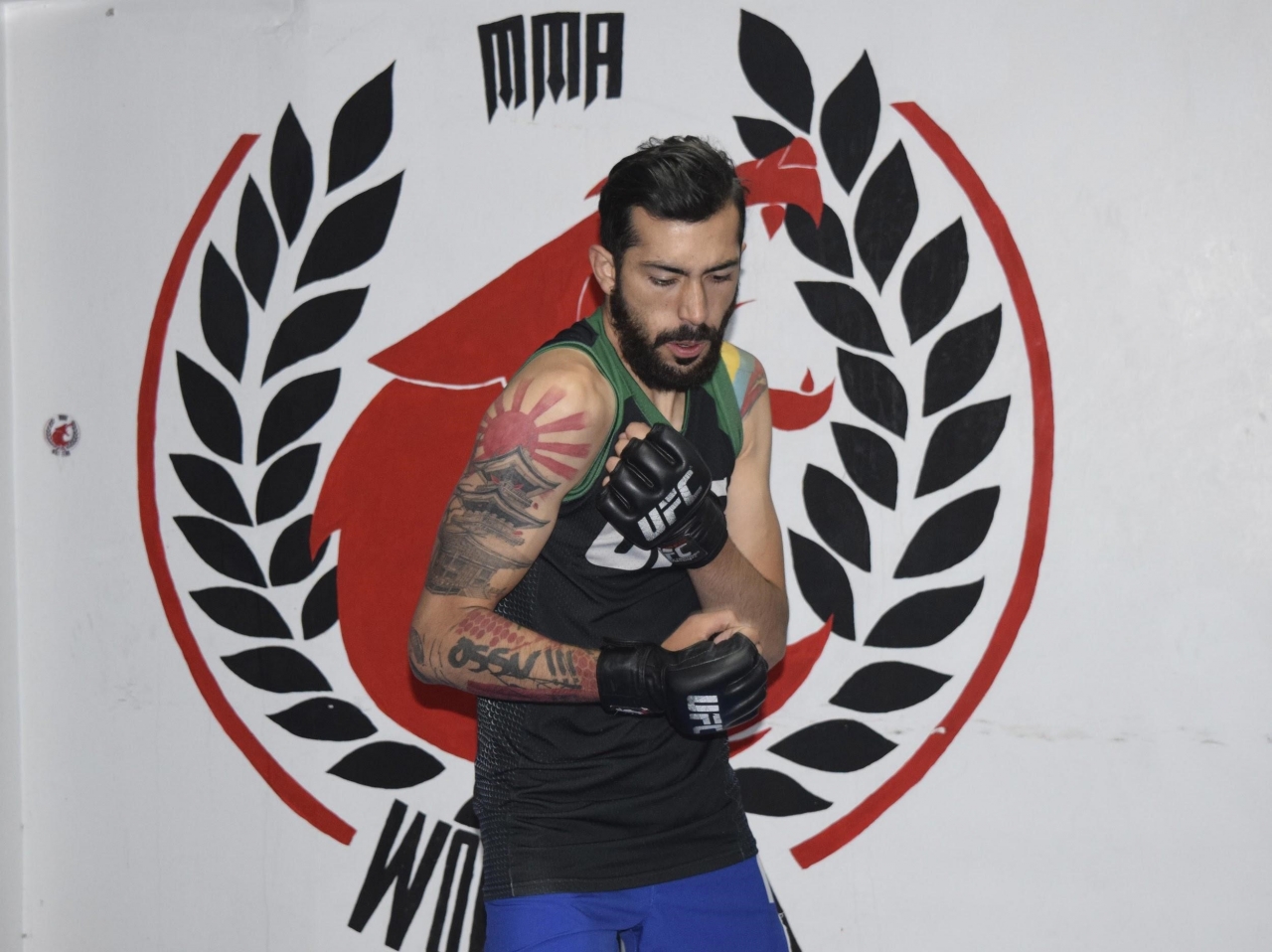 John 'Ronin' Bedoya se prepara para el evento del próximo 19 de mayo. Foto: Santiago Luque Pérez.|||