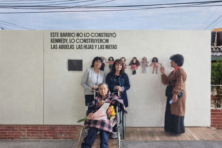 La abuela, mamá y tías de Vanessa Peñuela.
