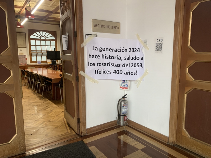 "La generación 2024 hace historia, saludo a los rosaristas del 2053, ¡felices 400 años!