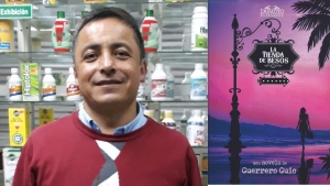 Guerrero Guio y su novela "La Tienda de Besos".|||