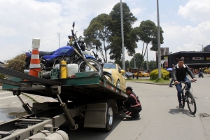 En lo que va del año, 133 personas han perdido la vida en las vías de la capital; el 44% de ellas viajaban en motocicleta|Gráfica de la cantidad de Fatalidades por accidentes de tránsito según el año. Realizada por:|||