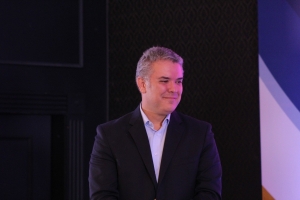 Iván Duque en el debate ‘Candidatos presidenciales y el desafío de la relación con Venezuela’ organizado por El Tiempo, Universidad del Rosario y la Fundación Konrad.|||
