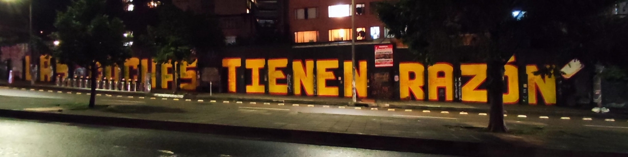 Mural "Las Cuchas tienen razón" - Calle 45 de Bogotá|||