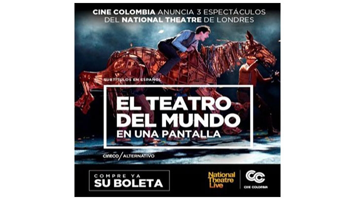 Bajo el lema: "El teatro del mundo en una pantalla", Cine Colombia le apuesta a las artes escénicas en el país.