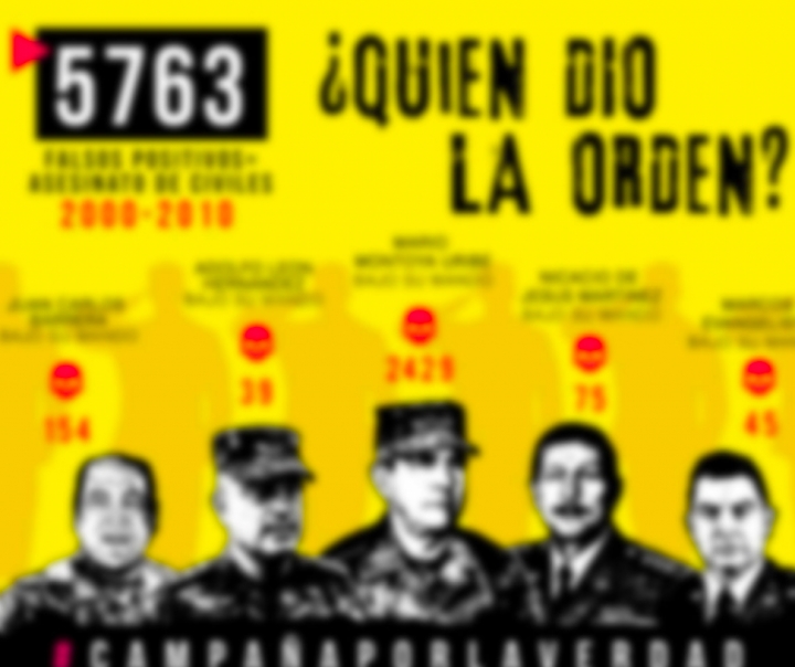 "Quién dio la orden", el mural que pide una respuesta sobre los responsables de los falsos positivos